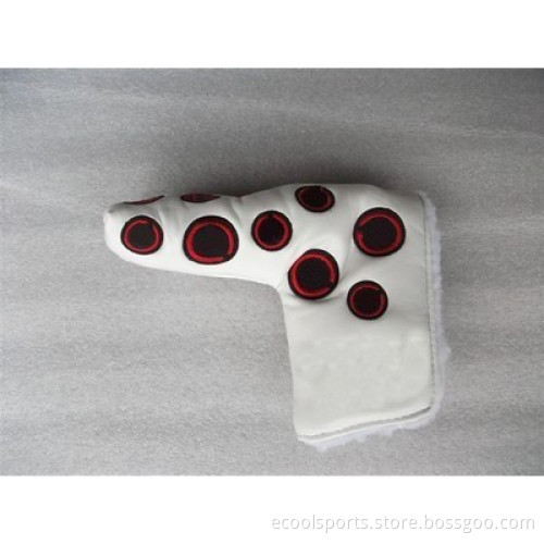 Waterproof Golf Club Headcover T White/ Red